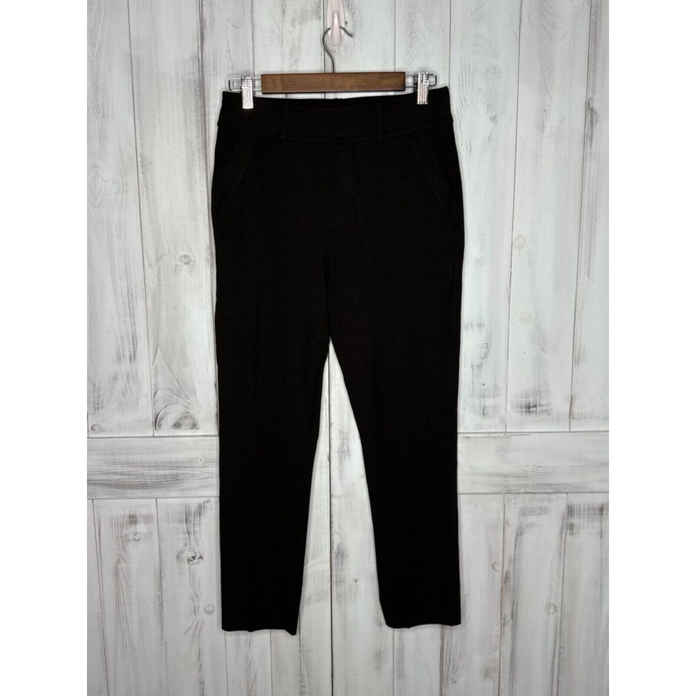 FRANK & EILEEN MURPHY BILLION DOLLAR RAW HEM CROP STRETCH LEGGINGS PANTS BLACK M